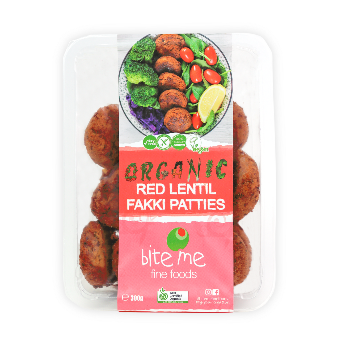 Bite Me Organic Red Lentil Fakki Pattie