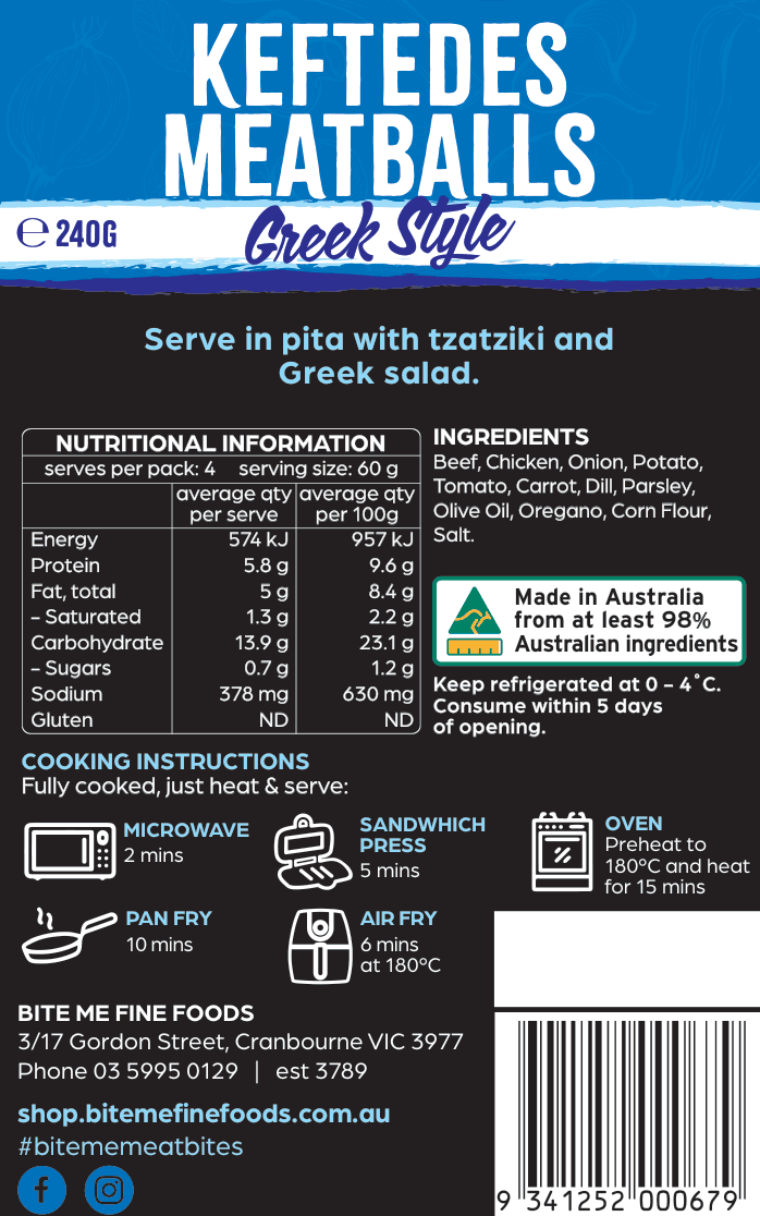 Keftedes Greek Meatballs