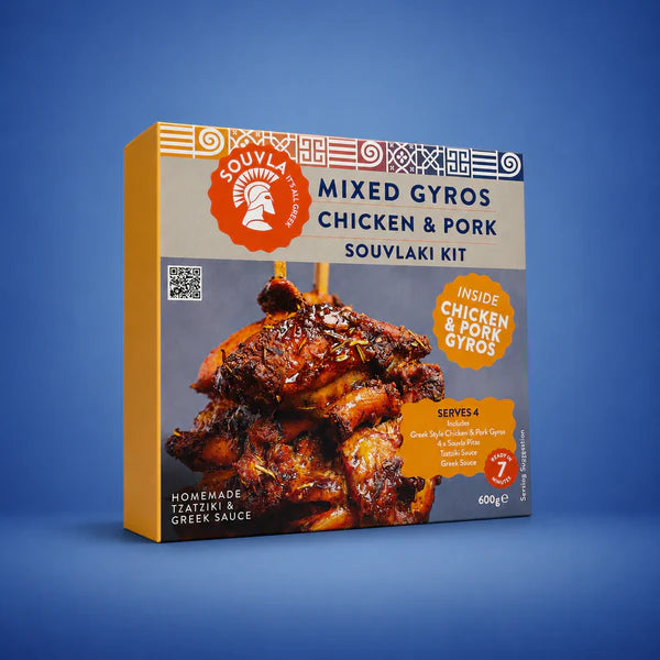 Souvla Mixed Chicken & Pork Souvlaki Kit