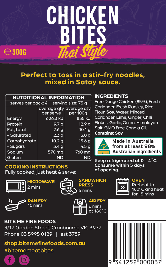 Thai Chicken Bites