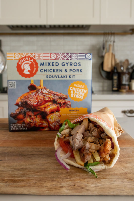 Souvla Mixed Chicken & Pork Souvlaki Kit